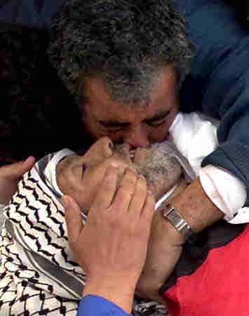 ガザの Dugit 北で、イスラエル兵によって殺された農民Sabri Khadera